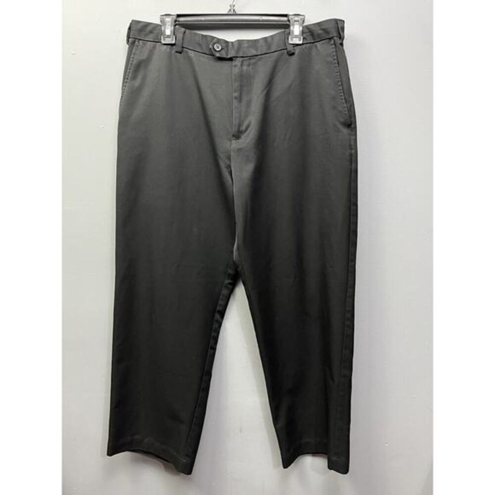 Izod Xtreme Function Golf Pants Men's size 36x30 Black flat front polyester